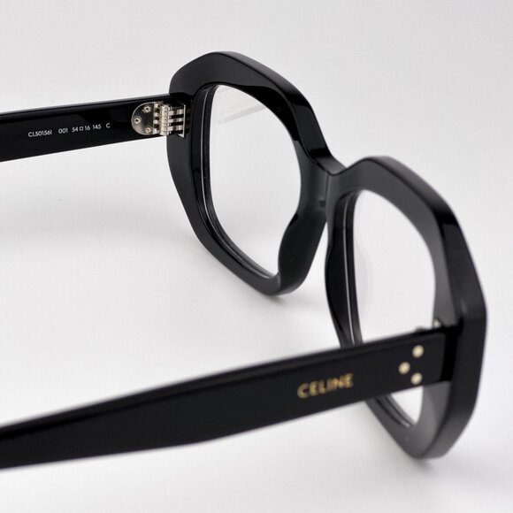 Celine 3 DOTS CL50156I Eyeglasses – Black Rectangle Frame | Model 001 - Picture 8 of 9